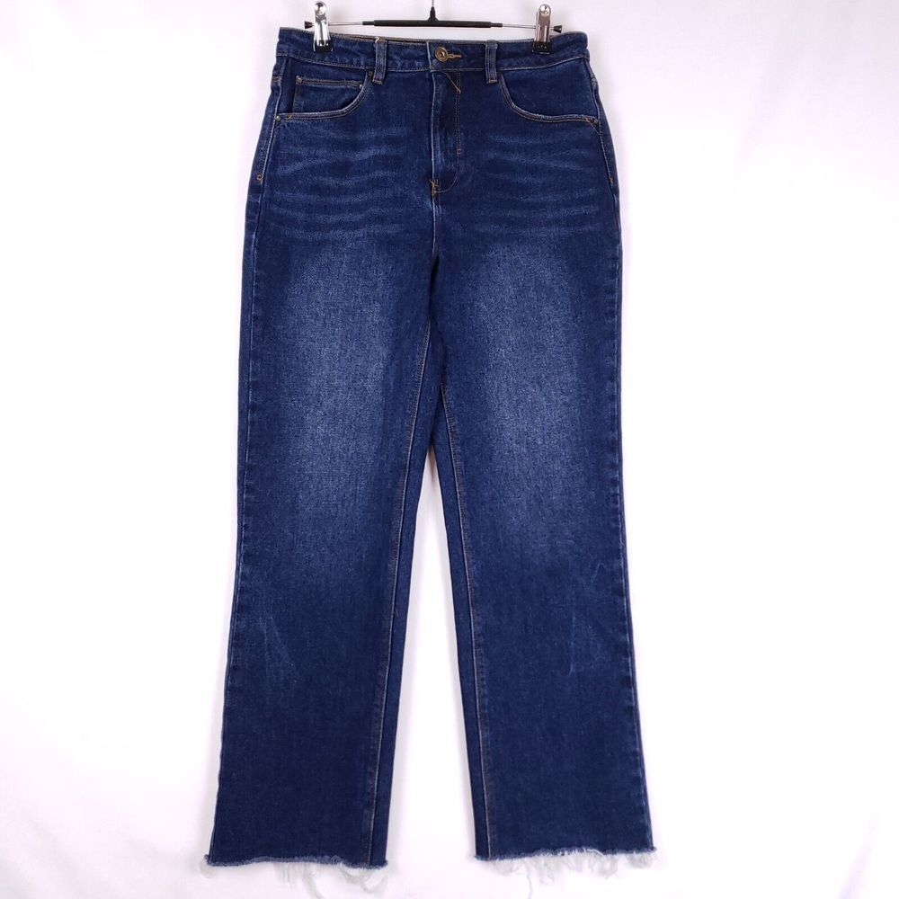 A Loves A Womens High Rise Jeans Size 30 Raw Hem Relaxed Fit Boho Grunge Casual‎
